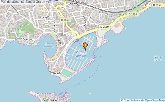 plan Port de plaisance Bandol : 1 équipements