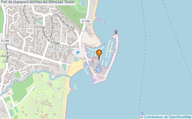 plan Port de plaisance Bormes-les-Mimosas : 1 équipements