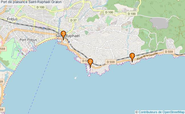 plan Port de plaisance Saint-Raphaël : 3 équipements
