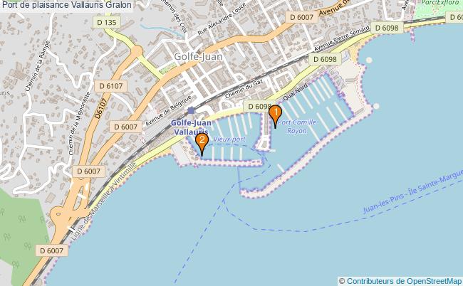 plan Port de plaisance Vallauris : 2 équipements