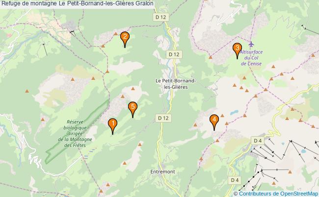 plan Refuge de montagne Le Petit-Bornand-les-Glières : 5 équipements