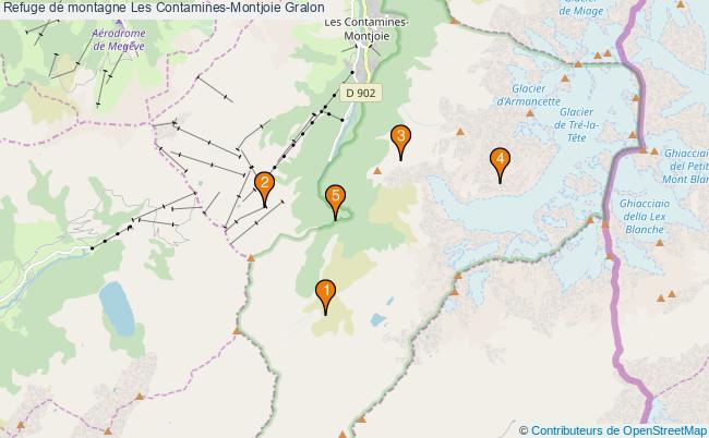 plan Refuge de montagne Les Contamines-Montjoie : 5 équipements