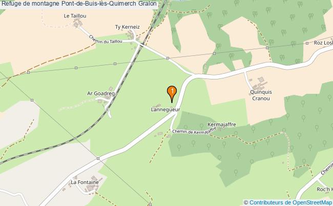 plan Refuge de montagne Pont-de-Buis-lès-Quimerch : 1 équipements