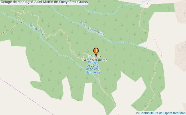 plan Refuge de montagne Saint-Martin-de-Queyrières : 1 équipements