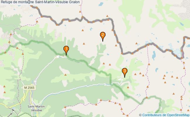 plan Refuge de montagne Saint-Martin-Vésubie : 3 équipements