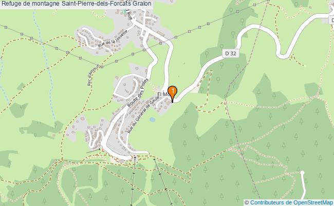 plan Refuge de montagne Saint-Pierre-dels-Forcats : 1 équipements