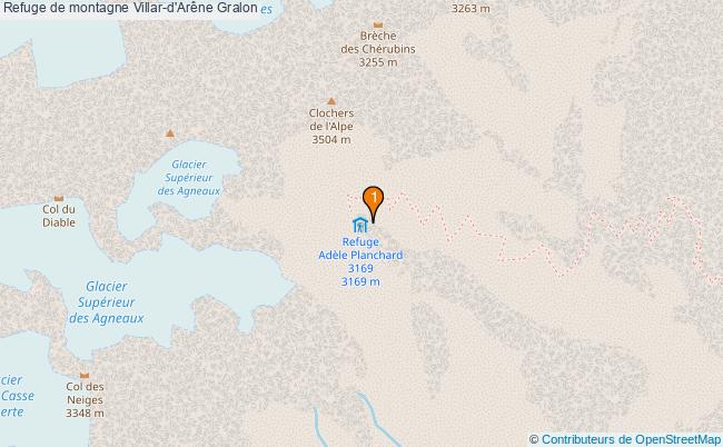 plan Refuge de montagne Villar-d'Arêne : 1 équipements