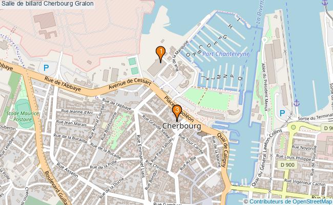 plan Salle de billard Cherbourg : 3 équipements