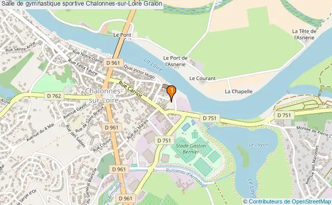 plan Salle de gymnastique sportive Chalonnes-sur-Loire : 1 équipements