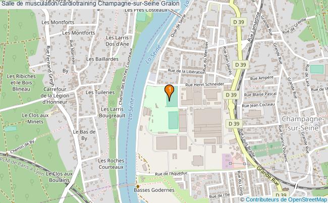 plan Salle de musculation/cardiotraining Champagne-sur-Seine : 1 équipements
