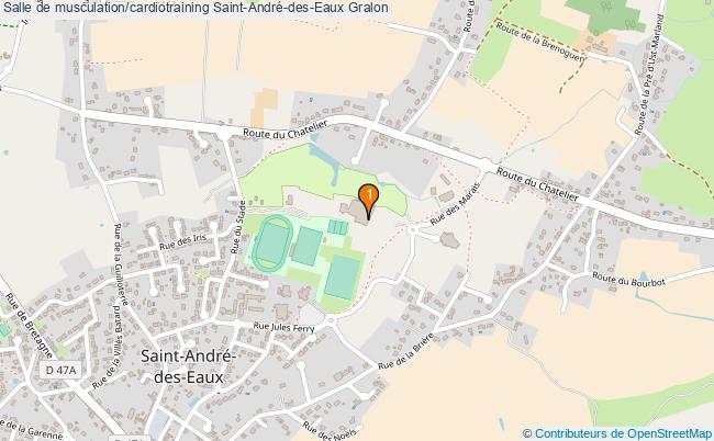 plan Salle de musculation/cardiotraining Saint-André-des-Eaux : 1 équipements