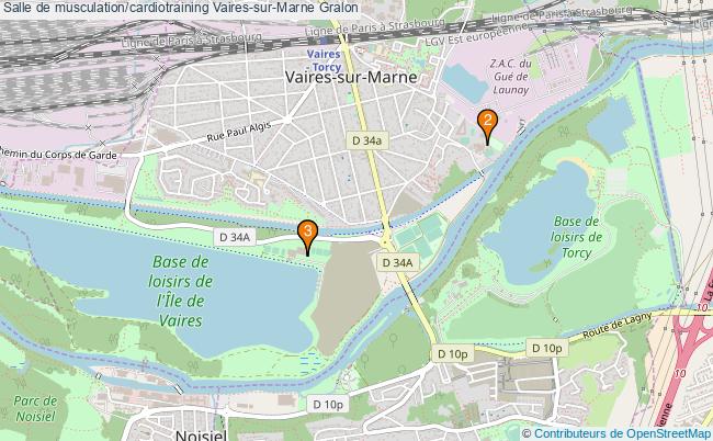 plan Salle de musculation/cardiotraining Vaires-sur-Marne : 3 équipements