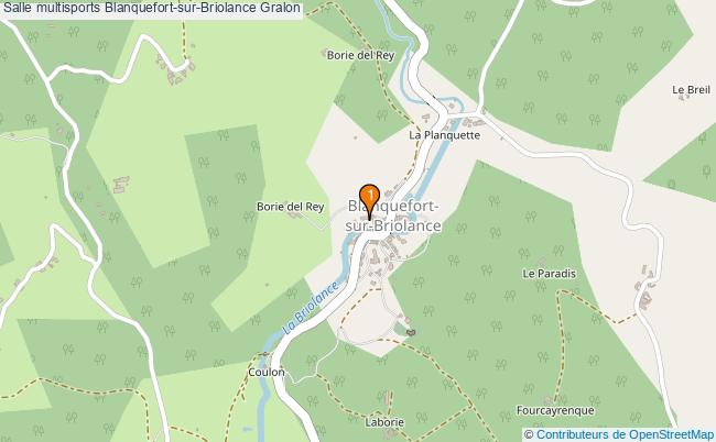 plan Salle multisports Blanquefort-sur-Briolance : 1 équipements