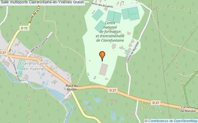 plan Salle multisports Clairefontaine-en-Yvelines : 1 équipements