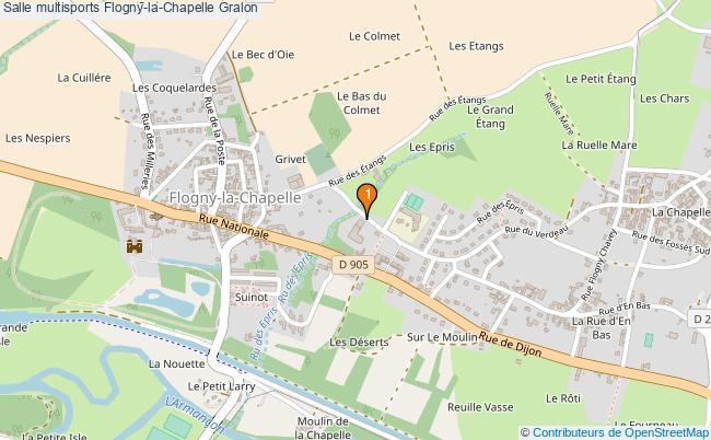 plan Salle multisports Flogny-la-Chapelle : 1 équipements