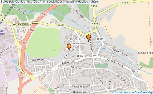 Salles polyvalentes / des fêtes / non spécialisées Nanteuil-le-Haudouin