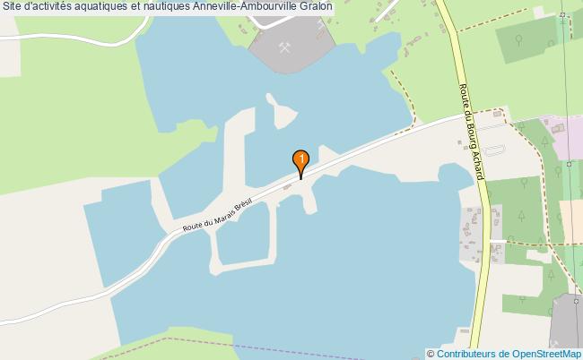 plan Site d'activités aquatiques et nautiques Anneville-Ambourville : 1 équipements