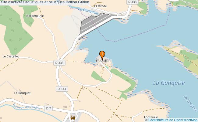 plan Site d'activités aquatiques et nautiques Belflou : 1 équipements