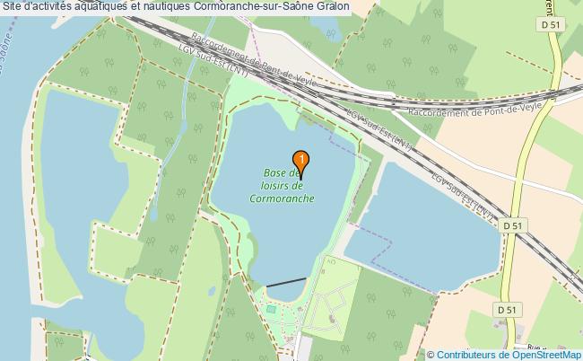 plan Site d'activités aquatiques et nautiques Cormoranche-sur-Saône : 1 équipements