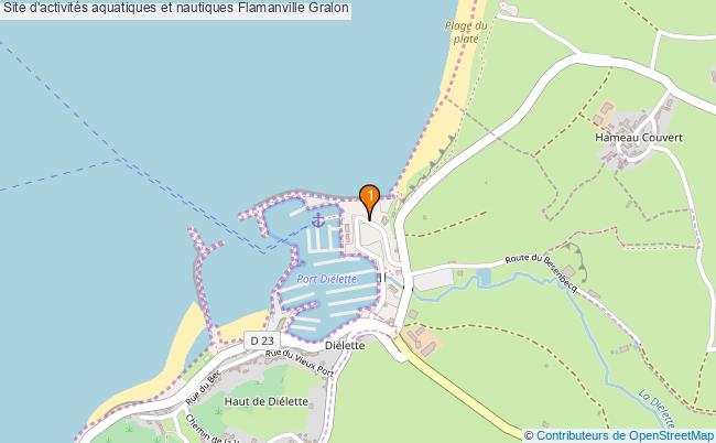 plan Site d'activités aquatiques et nautiques Flamanville : 1 équipements