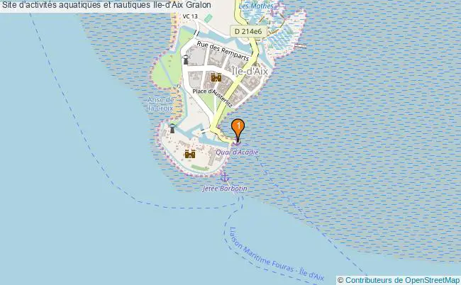 plan Site d'activités aquatiques et nautiques Ile-d'Aix : 1 équipements