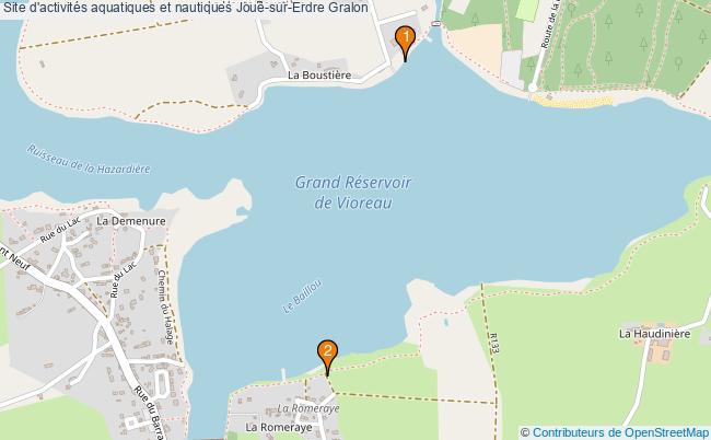 plan Site d'activités aquatiques et nautiques Joué-sur-Erdre : 2 équipements