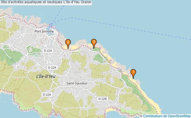 plan Site d'activités aquatiques et nautiques L'Ile-d'Yeu : 3 équipements