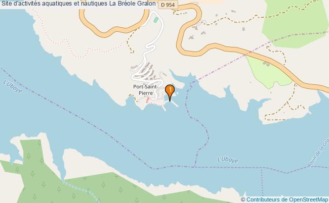 plan Site d'activités aquatiques et nautiques La Bréole : 1 équipements