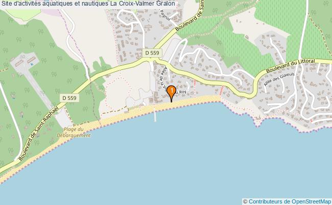 plan Site d'activités aquatiques et nautiques La Croix-Valmer : 1 équipements