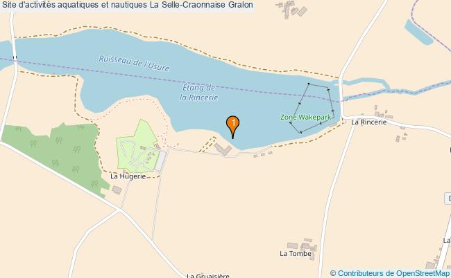 plan Site d'activités aquatiques et nautiques La Selle-Craonnaise : 1 équipements