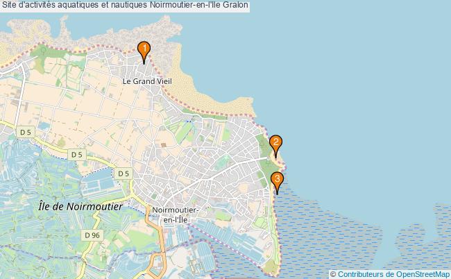 plan Site d'activités aquatiques et nautiques Noirmoutier-en-l'Ile : 3 équipements