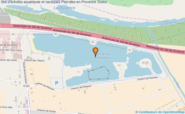 plan Site d'activités aquatiques et nautiques Peyrolles-en-Provence : 1 équipements