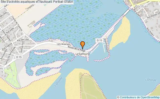 plan Site d'activités aquatiques et nautiques Portbail : 1 équipements