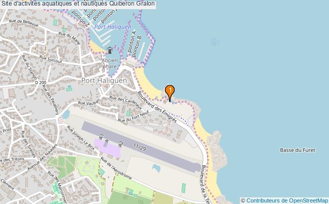 plan Site d'activités aquatiques et nautiques Quiberon : 1 équipements