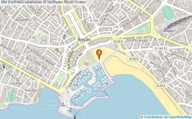 plan Site d'activités aquatiques et nautiques Royan : 1 équipements