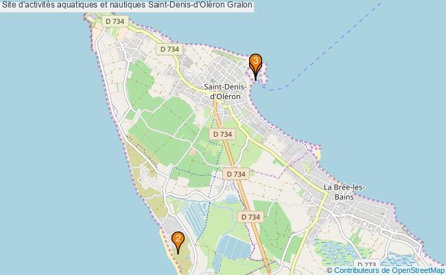 plan Site d'activités aquatiques et nautiques Saint-Denis-d'Oléron : 3 équipements