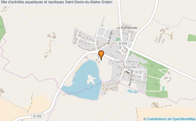 plan Site d'activités aquatiques et nautiques Saint-Denis-du-Maine : 1 équipements