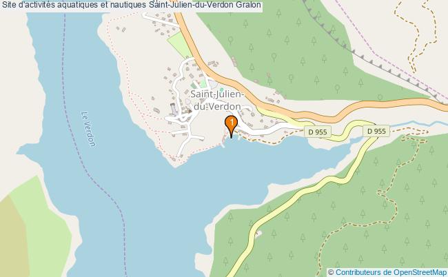 plan Site d'activités aquatiques et nautiques Saint-Julien-du-Verdon : 1 équipements
