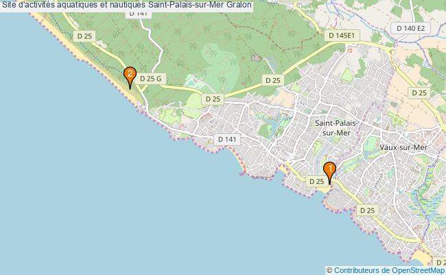 plan Site d'activités aquatiques et nautiques Saint-Palais-sur-Mer : 2 équipements