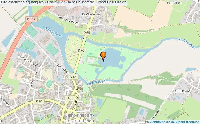 plan Site d'activités aquatiques et nautiques Saint-Philbert-de-Grand-Lieu : 1 équipements