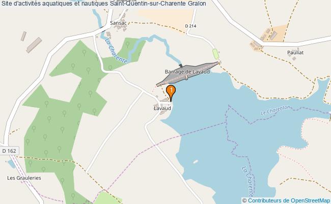 plan Site d'activités aquatiques et nautiques Saint-Quentin-sur-Charente : 1 équipements