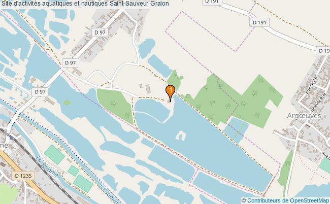plan Site d'activités aquatiques et nautiques Saint-Sauveur : 1 équipements