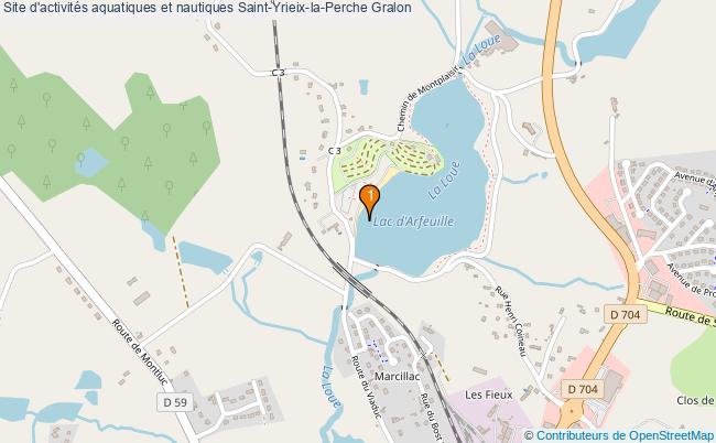 plan Site d'activités aquatiques et nautiques Saint-Yrieix-la-Perche : 1 équipements