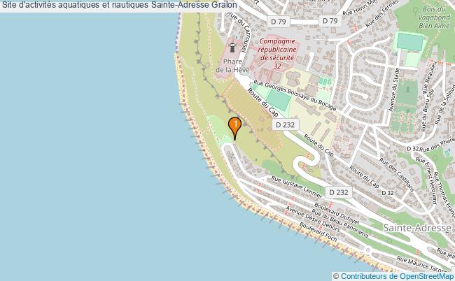 plan Site d'activités aquatiques et nautiques Sainte-Adresse : 1 équipements