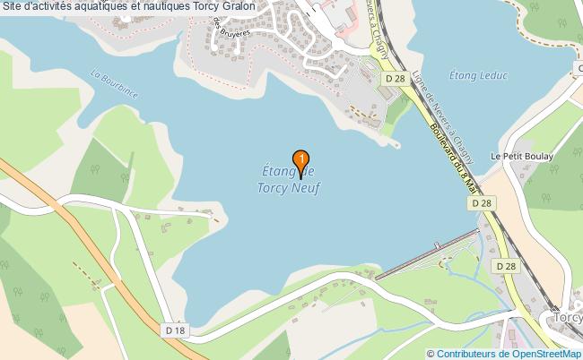 plan Site d'activités aquatiques et nautiques Torcy : 1 équipements