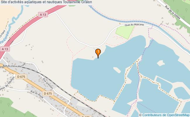 plan Site d'activités aquatiques et nautiques Toutainville : 1 équipements