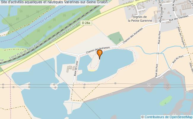 plan Site d'activités aquatiques et nautiques Varennes-sur-Seine : 1 équipements