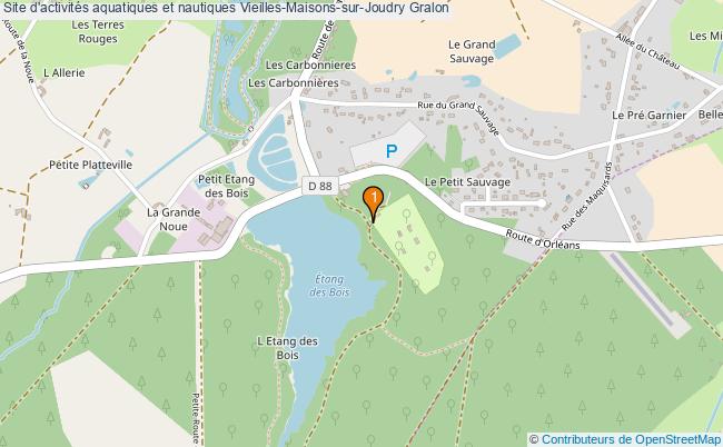 plan Site d'activités aquatiques et nautiques Vieilles-Maisons-sur-Joudry : 1 équipements