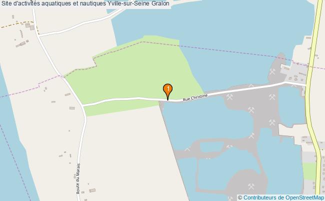 plan Site d'activités aquatiques et nautiques Yville-sur-Seine : 1 équipements