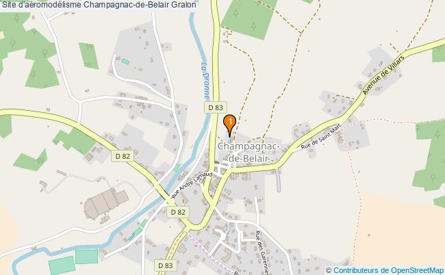 plan Site d'aéromodélisme Champagnac-de-Belair : 1 équipements